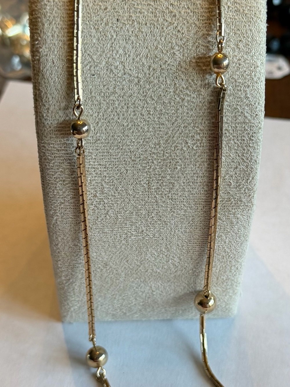 Avon Gold-Tone Beaded Station Necklace - Women Jewelry